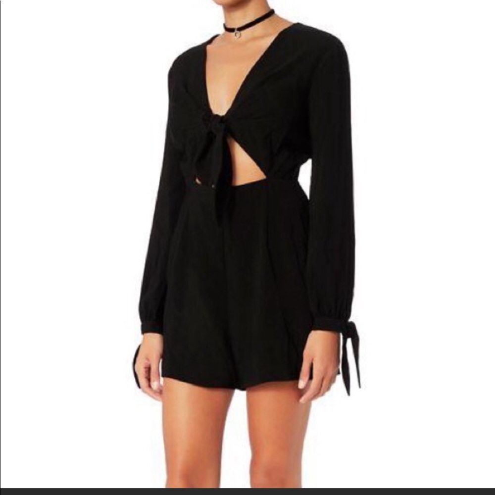 NWOT Intermix Winter Knot Romper